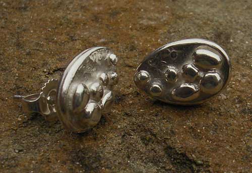 silver stud earrings