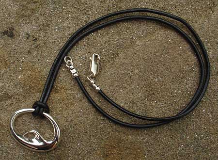 silver surf necklace