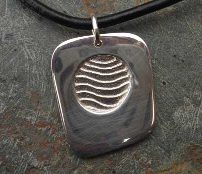 silver surf necklace