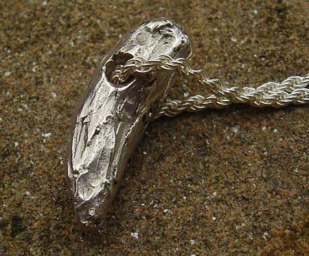 silver tooth surf necklace