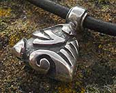 Designer silver tribal necklace