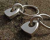 Silver hoop earrings
