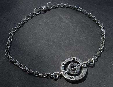 Viking silver chain bracelet