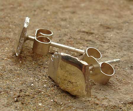 slate silver earrings