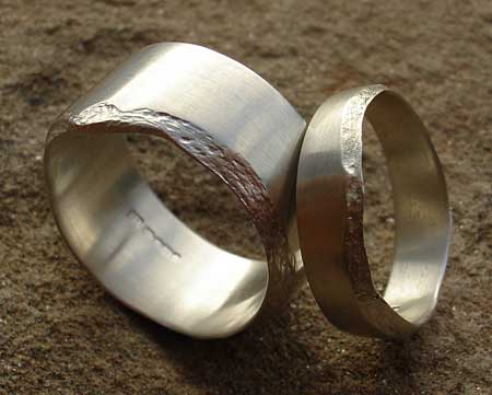 slate silver rings
