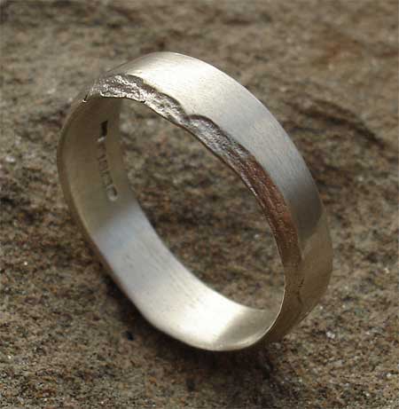 silver slate ring