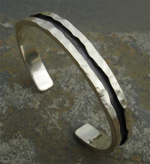 solid silver men's bracelet