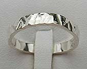 Contemporary silver ring for women