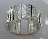 Solid sterling silver wedding ring