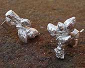 Handmade silver earrings
