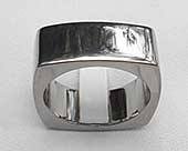 Square titanium ring