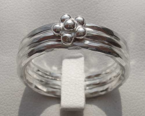 stacking silver designer rings
