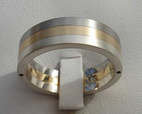 Stainless steel clearance gold ring