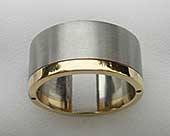Mens stainless steel wedding ring