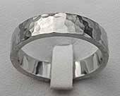 Stainless steel wedding ring