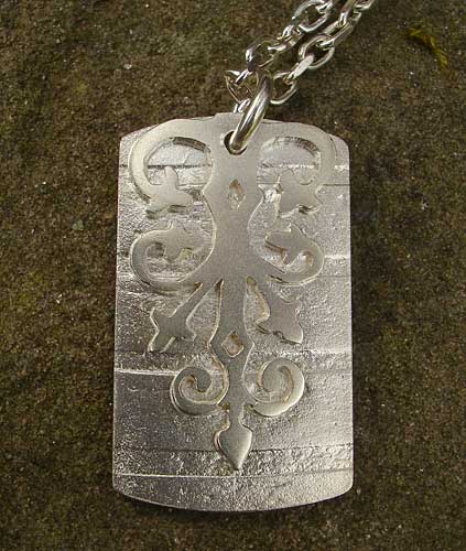 Sterling silver Gothic necklace