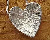 Sterling silver heart pendant