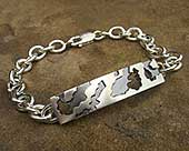 Sterling silver ID bracelet