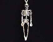 Silver skeleton necklace
