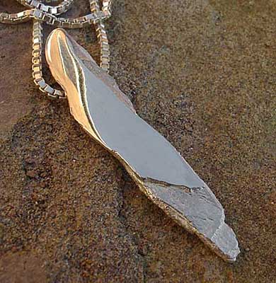 slate silver necklace