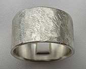 Sterling silver wedding ring