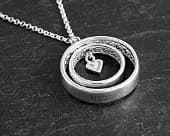 Stylish Celtic silver heart necklace