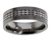Titanium designer ring