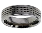 Titanium designer ring