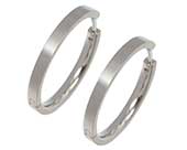 Titanium full hoop earrings