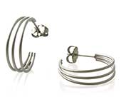 Titanium hoop earrings