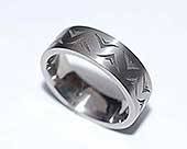 Titanium ring for men