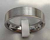 Size Q Plain Titanium Wedding Ring