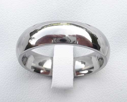 Domed Titanium Wedding Ring | LOVE2HAVE in the UK!