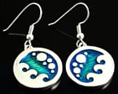 Trendy fun seaside drop earrings