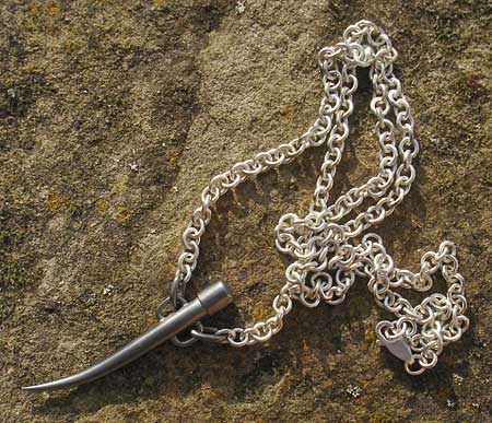 designer silver necklace for men