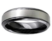 Two tone mens designer ring