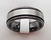 Two Tone Mens Wedding Ring