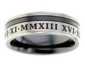 Roman numeral ring