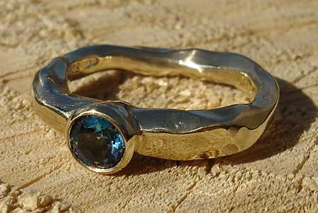 unique gold engagement ring