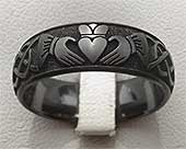 Unique mens claddagh ring