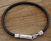 Unique mens silver designer bracelet