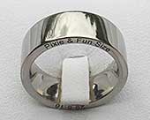 Unique personalised wedding ring
