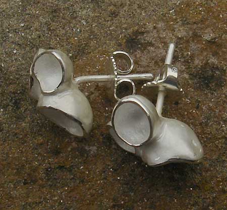 unique silver stud earrings