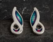 Unusual colourful stud earrings