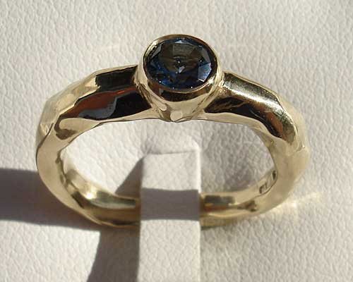 unusual gold engagement ring