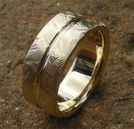 unusual mens gold ring