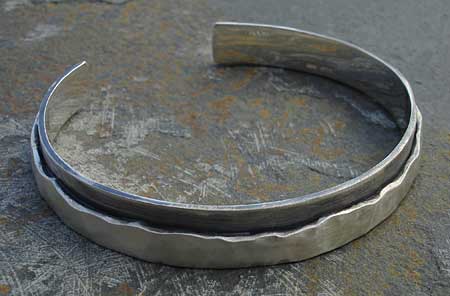 unusual silver cuff bracelet