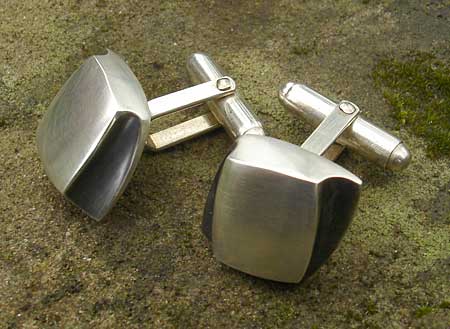 unusual silver cufflinks