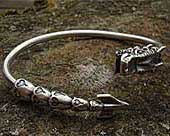 Unusual silver dragon bracelet