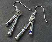 Contemporary Celtic hook earrings